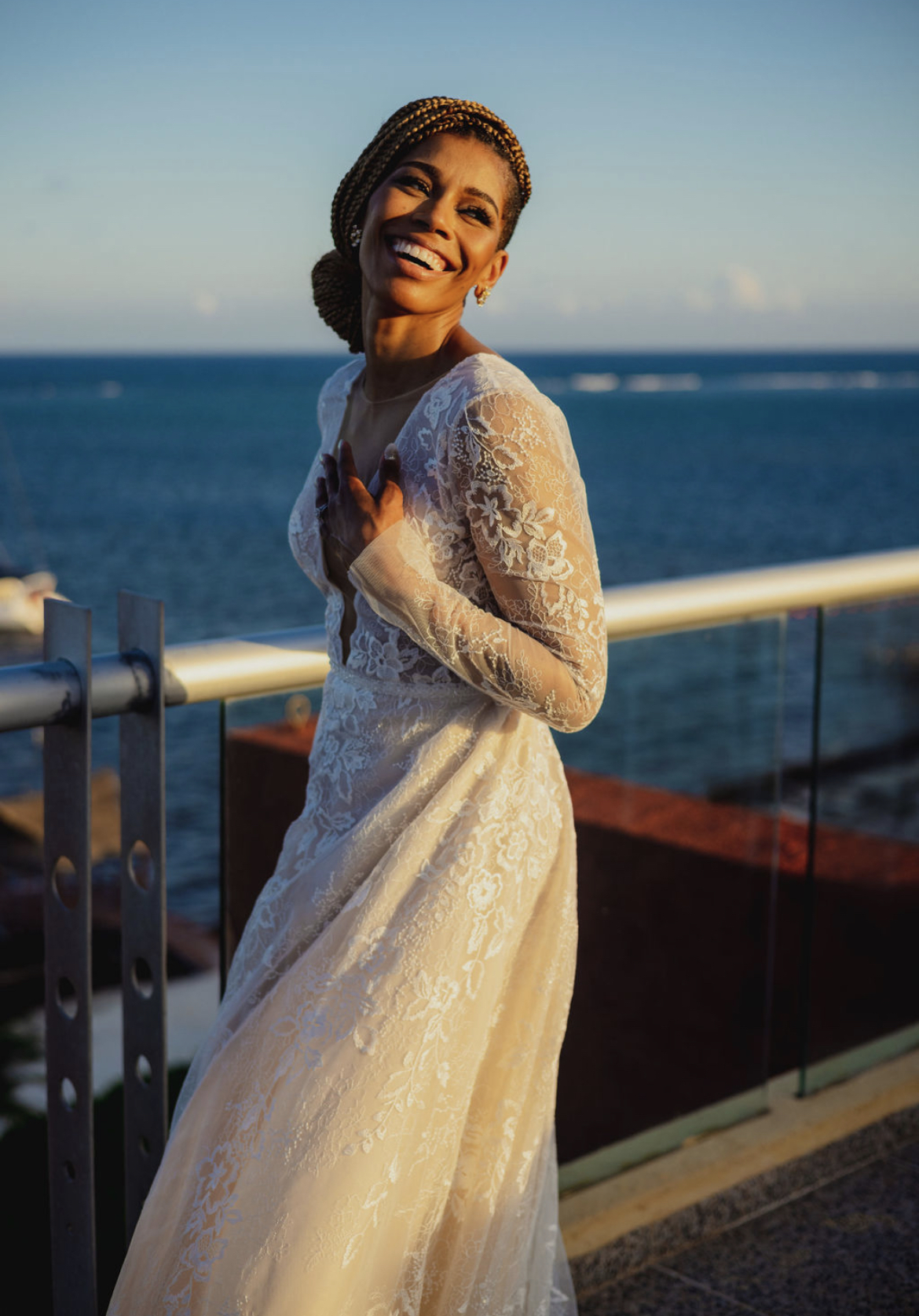 Editorial bridal portrait